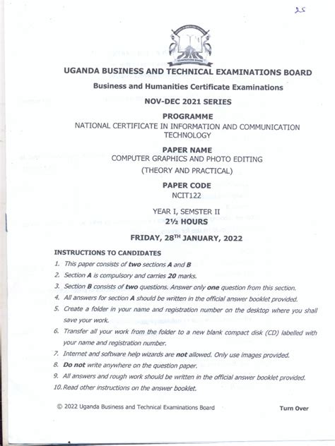 ubteb past papers.